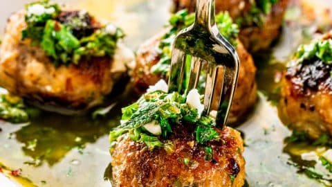 Argentina Food - Chimichurri Meatballs