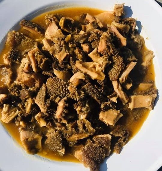 Botswana Food - Serobe (Tripe Stew with Peanut Butter)