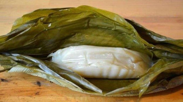 Congo Food - Chikwanga (A Type of Bread Made from Cassava, Wrapped and Cooked in Banana Leaves)