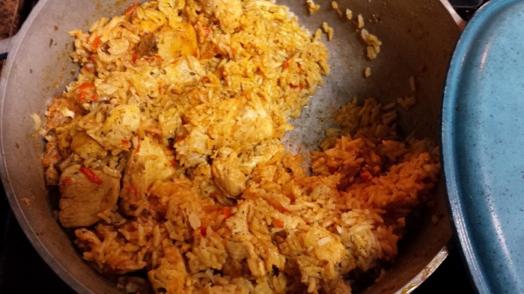 Dominican Republic Food - Arroz Con Pollo (Dominican Rice with Chicken)