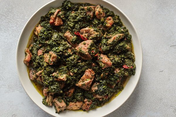 Ghana Food - Sabzi (spinach and herb stew)