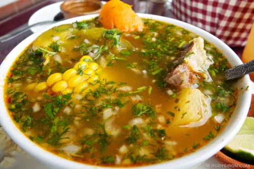 Guatemalan Food - Caldo De Cabeza