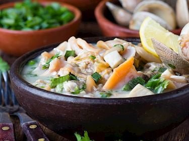 Honduran Food - Cocido De Mariscos (Seafood Stew)