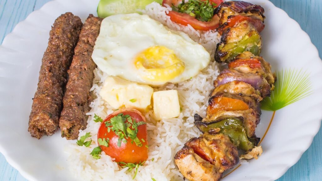 Iranian Food - Chelow Kebab