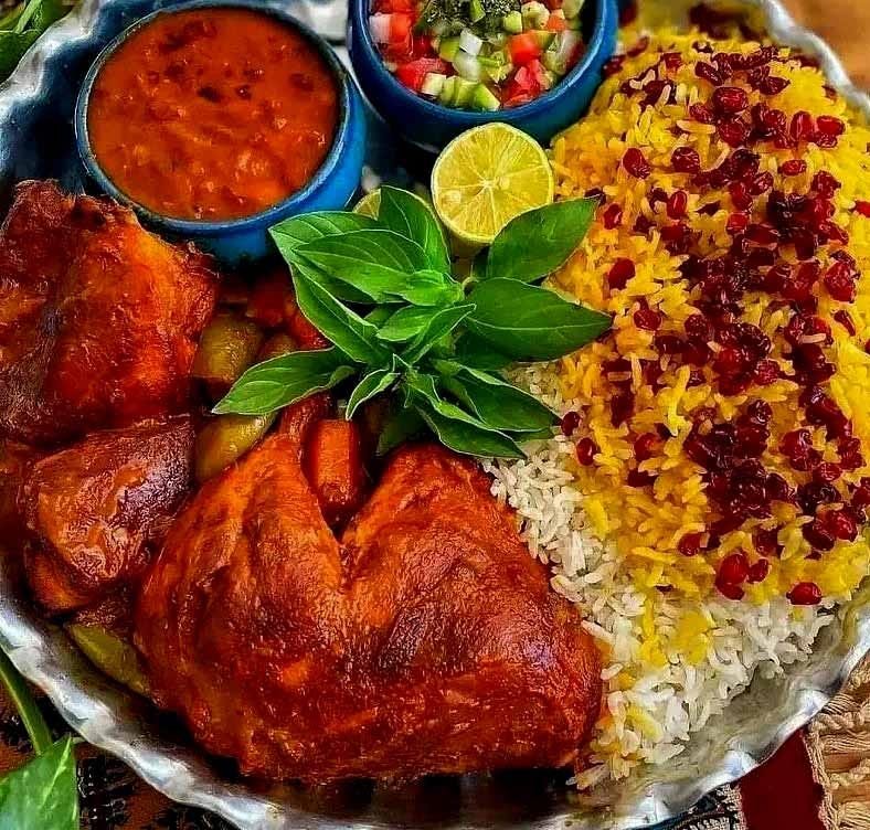 Iranian Food - Zereshk Polo ba Morgh