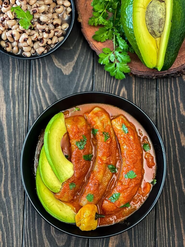Rwandan Food - Agatogo (Stew of green bananas and meat or fish)