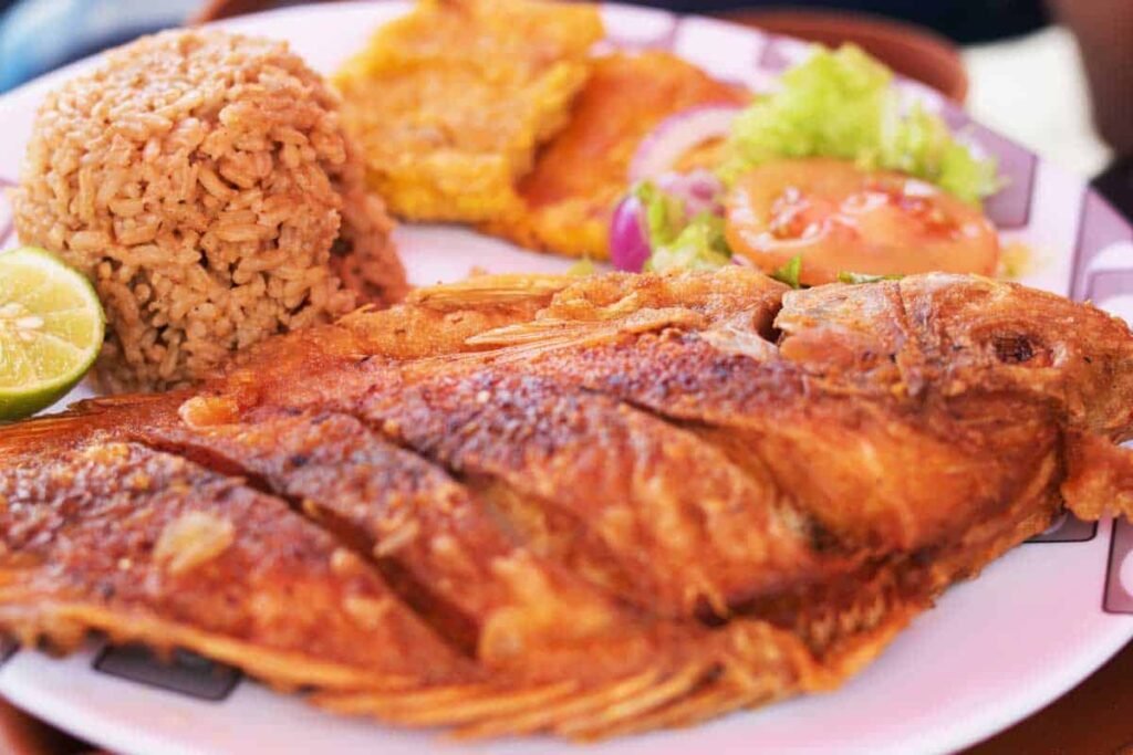 Salvadoran Food - Mojarra Frita (Fried Fish)
