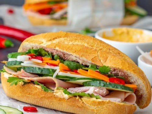 Vietnamese Food - Bánh Mì (A Baguette Sandwich