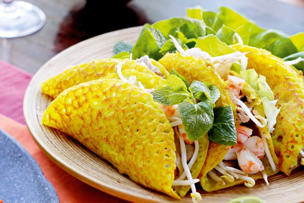 Vietnamese Food - Bánh Xèo (Crispy Rice Pancakes)
