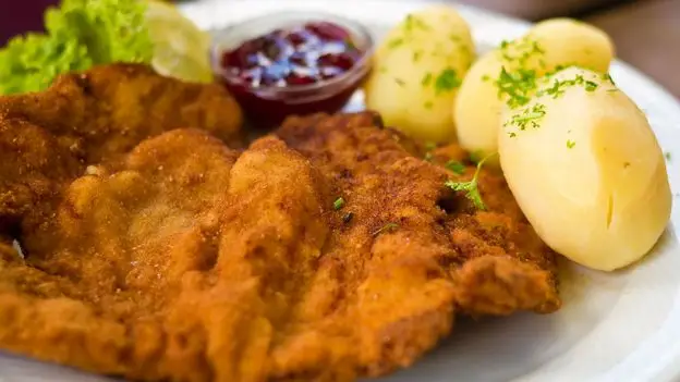 Austrian Cuisine - Wiener Schnitzel (a breaded and fried veal cutlet)
