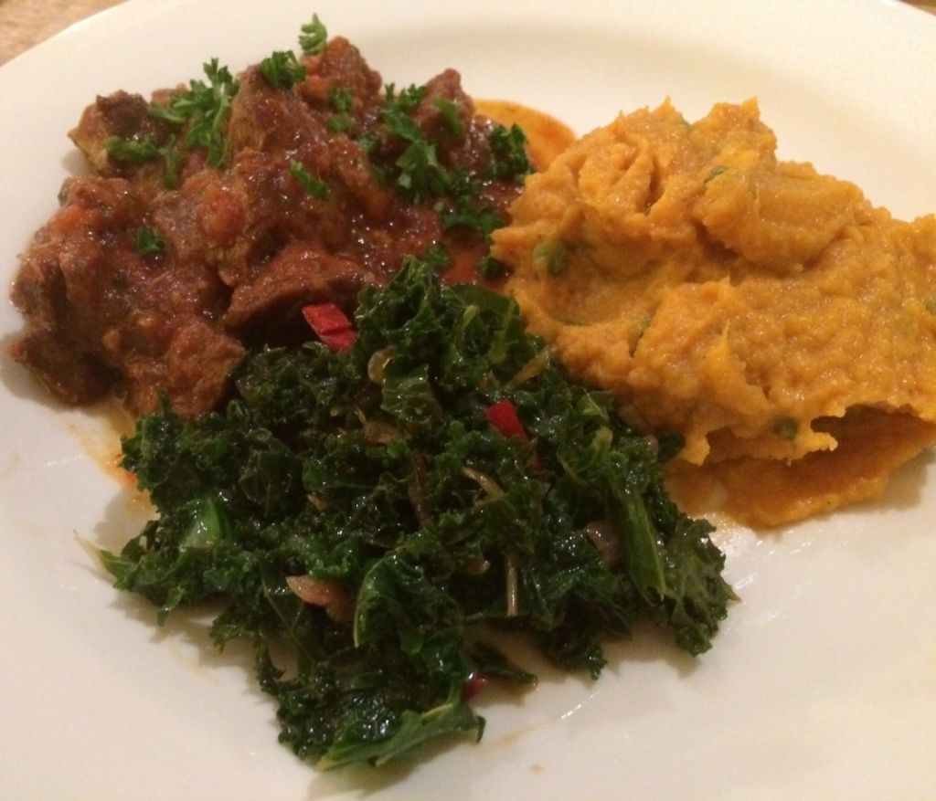 Lesotho Cuisine - Moroho (steamed vegetables)