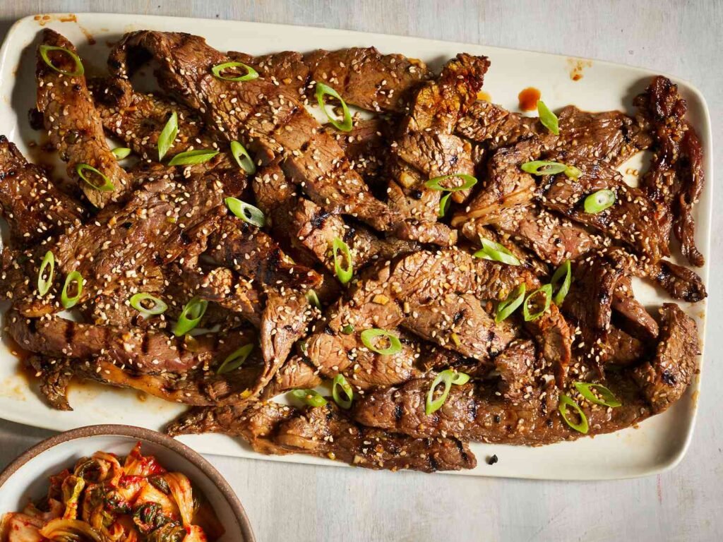 Korean Food - Bulgogi (Marinated Gilled Beef)
