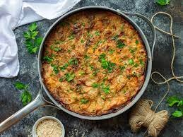 New Zealand Vegetarian Recipes - Braised Veggie Meat with Potato au Gratin