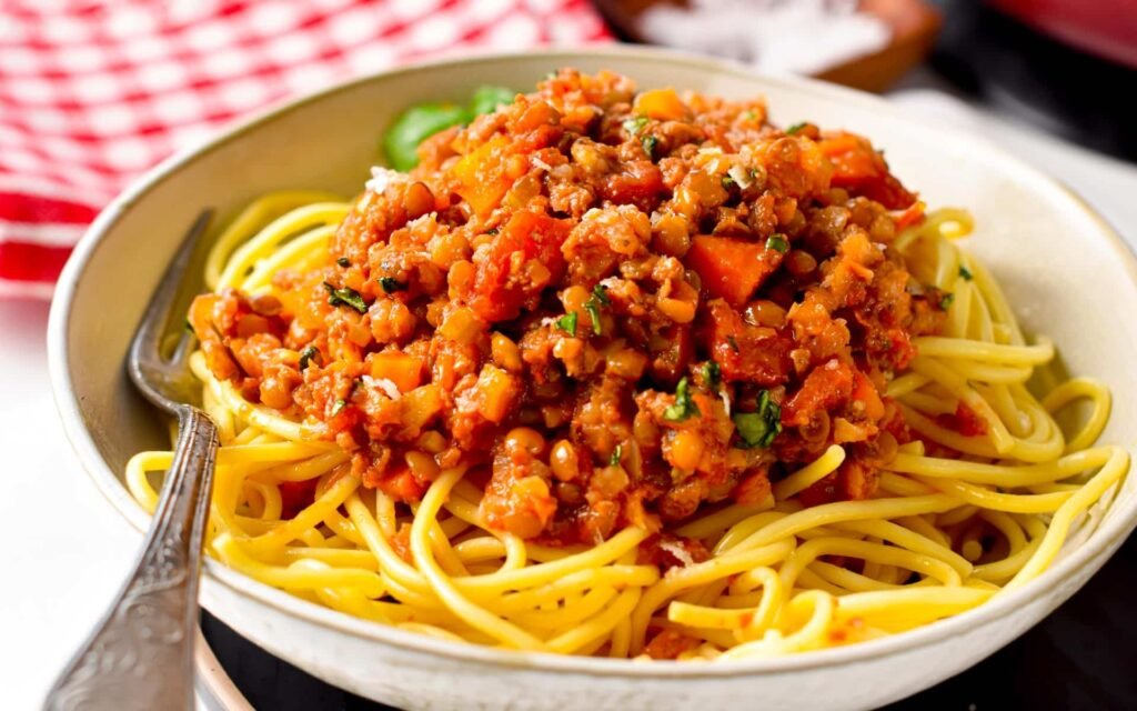 New Zealand Vegetarian Recipes - Vegetarian Spaghetti Bolognese