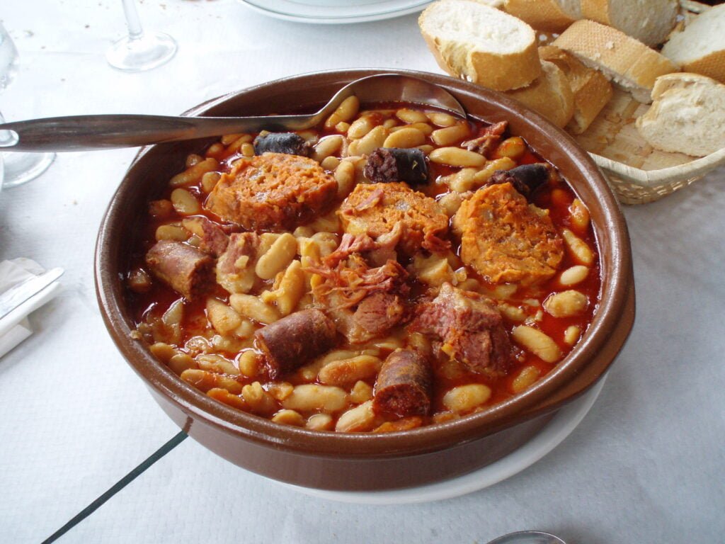 Spanish Food Fabada Asturiana