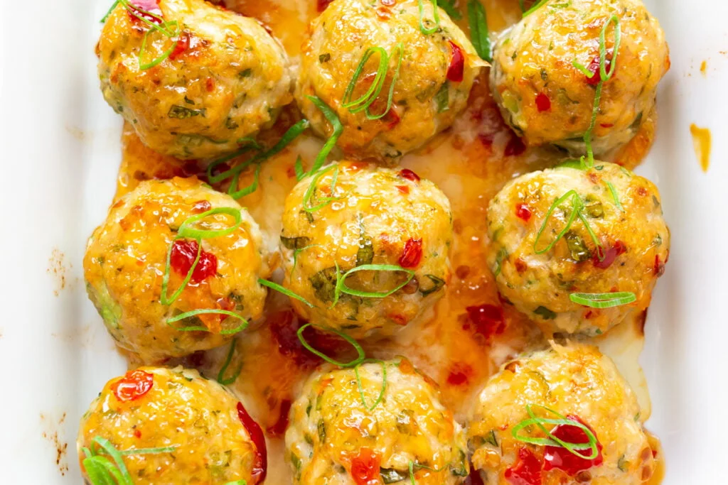 Thai Food - Thai chicken meatballs