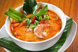 Thai food Tom Yum Goong Spicy Shrimp Soup