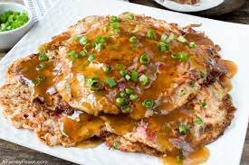 Chinese Pork Recipes - Egg Foo Young with Ground Pork