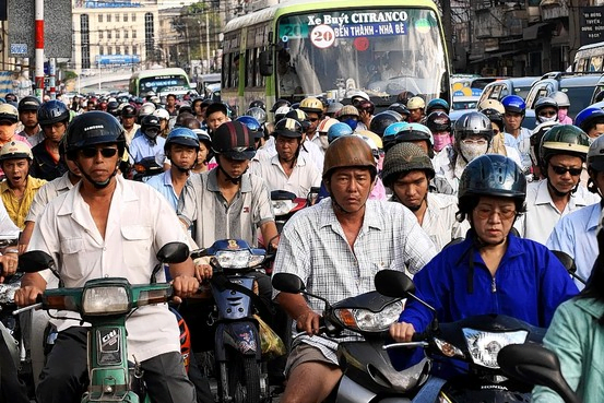 Vietnam Motorbikes Abound
