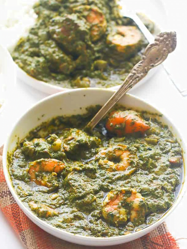 Congo Food - Saka-Saka (A Similar Dish to Pondu, But Made with Spinach or Other Greens Instead of Cassava Leaves)
