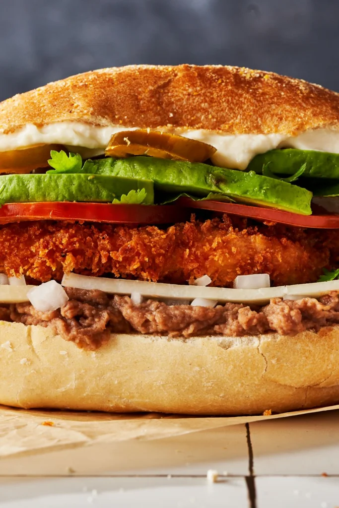 Mexican Food - Fried Chicken Torta