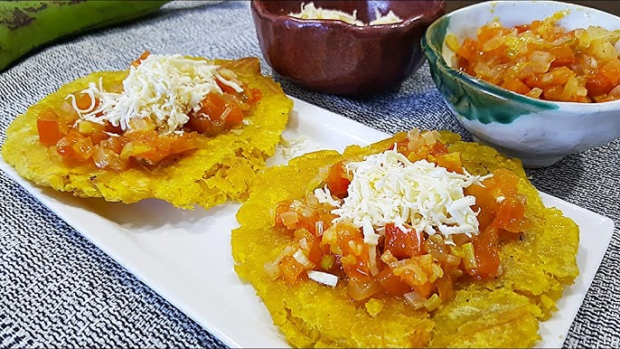 Columbian Food - Patacones Con Hogao