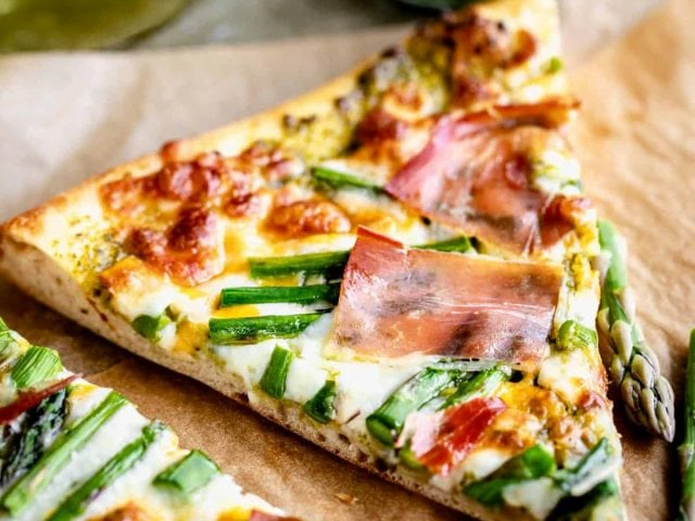 All American Pizza - Asparagus Pizza