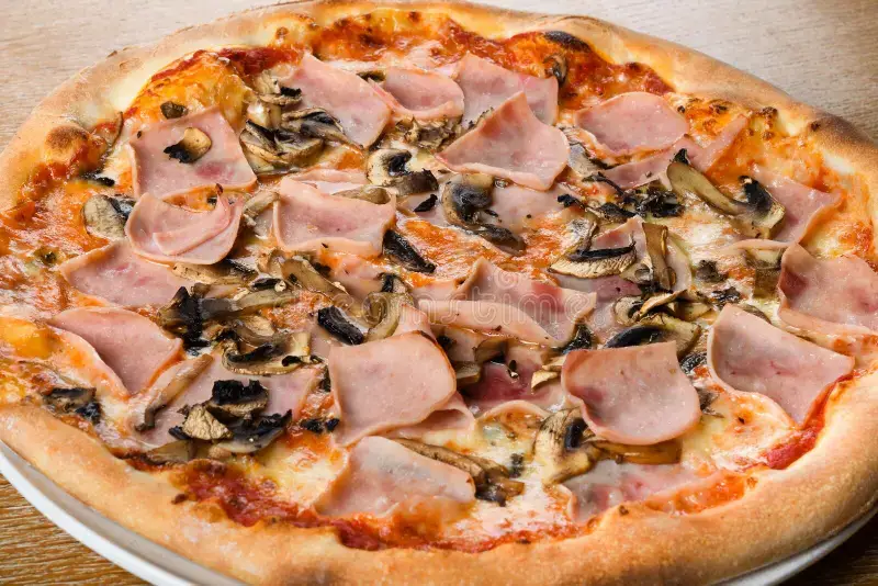 All American Pizza - Prosciutto E Funghi Pizza (Ham And Mushrooms)