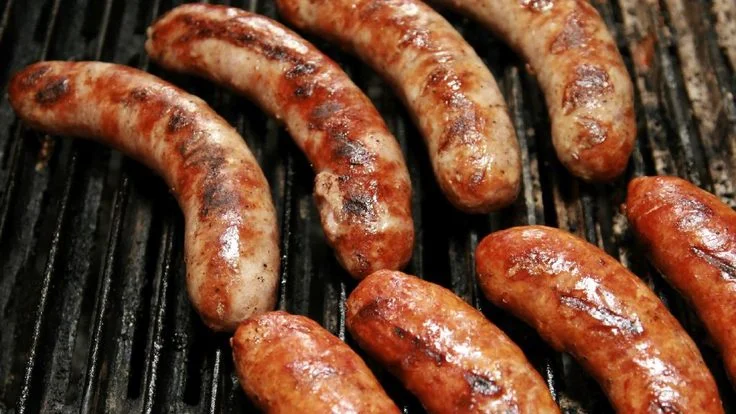 Australian Food - Snags on the Barbie (Sausages on the BBQ)