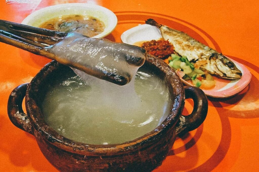 Brunei’s Food - Ambuyat (Brunei's National Dish)