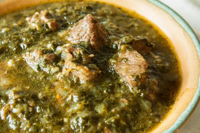 Chad-Food---Mouloukhié-(Chadian-Green-Stew)
