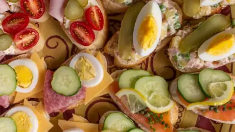 Czech Food - Obložené Chlebíčky (Open-Faced Sandwiches) 