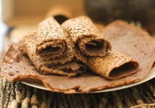 Injera (Sourdough Flatbread Made from Fermented Teff or Sorghum)