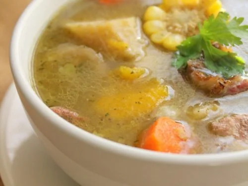 Dominica Food - Sancoche (Thick, Creamy Soup) 