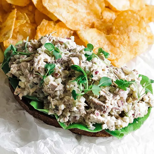 Equatorial Guinea Food - Tuna Salad (Salad Made with Fresh Tuna) 